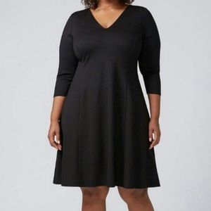 Lane Bryant Fit and Flare w/ Back Zip, Size 10/12